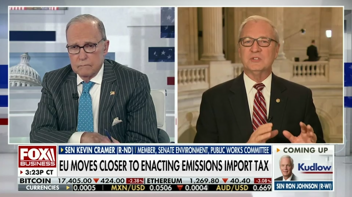 Sen. Cramer, Kudlow Discuss Wall Street Journal OpEd on the European